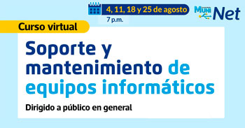 Curso online gratis de "Soporte y Mantenimiento de Equipos Informáticos" de la Municipalidad de Lima