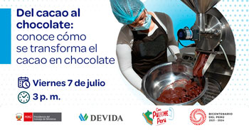 Evento online gratis "Del cacao al chocolate:  conoce cómo se transforma el cacao en chocolate"