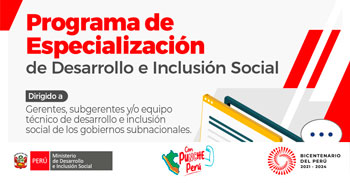 Programa de Especialización de Desarrollo e Inclusión Social
