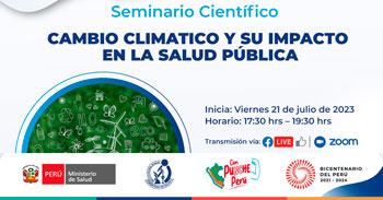 Seminario online gratis "Cambio climático y su impacto en la Salud Pública"