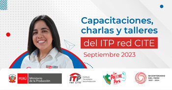 Capacitaciones, talleres y charlas online gratis de la RED CITE - ITP del Ministerio de la Producción