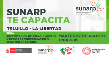 Charla online gratis "Rectificación de áreas, linderos y medidas perimétricas en el registro de predios" 
