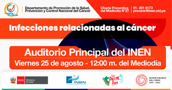 Charlas Preventivas "Infecciones relacionadas al cáncer" del INEN