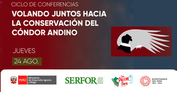 Ciclo de conferencias "Volando juntos hacia la conservación del cóndor andino" de SERFOR