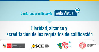 Conferencia online gratis "Claridad, alcance y  acreditación de los requisitos de calificación"
