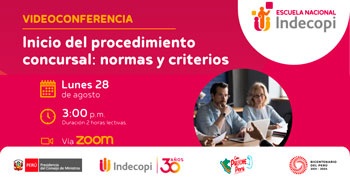Conferencia online gratis "Inicio del procedimiento concursal: normas y criterios" del INDECOPI