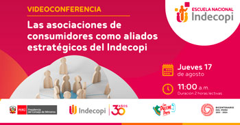 Conferencia online gratis "Las Asociaciones de Consumidores como aliados estratégicos del Indecopi"