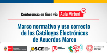 Conferencia online gratis "Marco normativo y uso correcto de los Catálogos Electrónicos de Acuerdos Marco"