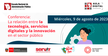 Conferencia online "La relación entre la tecnología, servicios digitales y la innovación en el sector público"