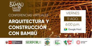 Conferencias online gratis vinculadas a la cadena productiva del bambú de SERFOR