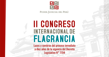 II Congreso semipresencial Internacional de Flagrancia  "Luces y Sombras del Proceso Inmediato"
