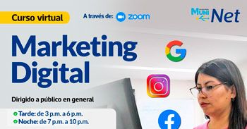 Curso online gratis de Marketing Digital de la Municipalidad de Lima ((En vivo))
