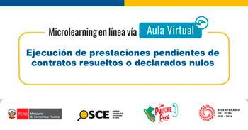  Curso Microlearning "Ejecución de prestaciones pendientes de contratos resueltos o declarados nulos"