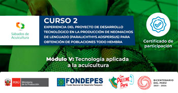 Curso online Experiencia del proyecto de desarrollo tecnológico en la producción de neomachos de lenguado