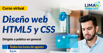 Curso online gratis de "Diseño Web HTML5 y CSS" de la Municipalidad de Lima