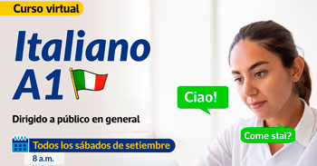 Curso online gratis de "Italiano A1" de la Municipalidad de Lima