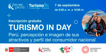 Evento online de actualización "Turismo in day" de PROMPERU