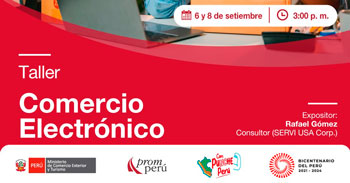 Taller online gratis  "Comercio Electrónico" de PROMPERU