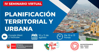 Seminario online "Planificación Territorial y Urbana" del Ministerio de Vivienda