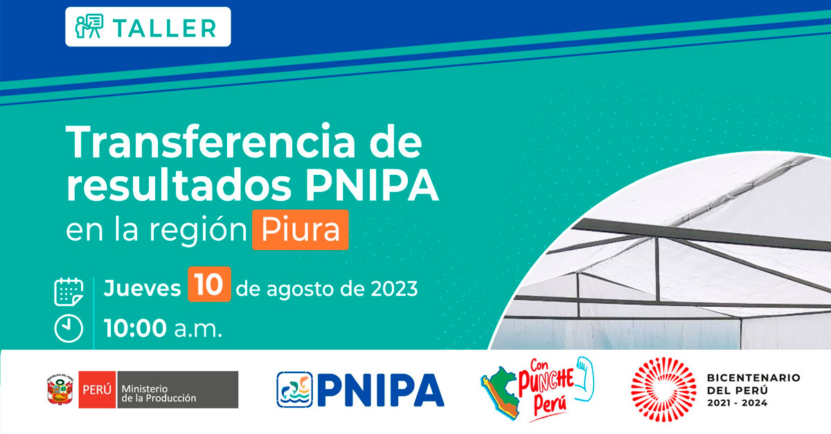 Taller presencial "Transferencia de Resultados y la iniciativa de Innovación Pública del PNIPA"