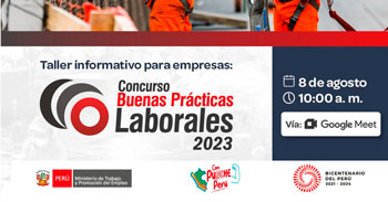 Taller informativo para empresas: Concurso "Buenas prácticas laborales" 2023