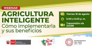 Webinar online gratis "Agricultura inteligente: Cómo implementarla y sus beneficios"
