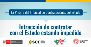 Webinar online gratis "Infracción de contratar con el Estado estando impedidol" del OSCE