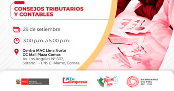 Capacitación presencial "Consejos tributarios y contables" Ministerio de la Producción