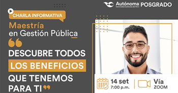 Charla Informativa de la "Maestría en Gestión Pública" 