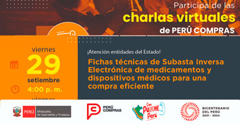 Charla virtual Fichas Técnicas de Subasta Inversa Electrónica de medicamentos y dispositivos médicos