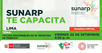 Charla online gratis "Actos inscribibles en el registro de predios"