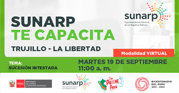 Charla online gratis "Sucesión intestada" de la SUNARP