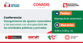 Conferencia: Otorgamiento de ajustes razonables a las personas con discapacidad en las entidades públicas y privadas