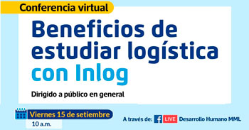 Conferencia online gratis  "Beneficios de estudiar logística  con Inlog"
