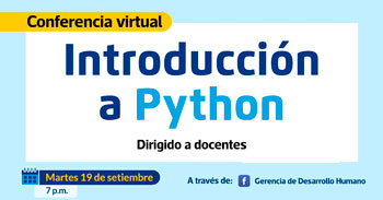 Conferencia online gratis  "Introducción a Phyton"