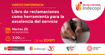 Conferencia online gratis "Libro de reclamaciones como herramienta para la excelencia del servicio" 