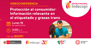 Conferencia online gratis "Protección al consumidor: Información relevante en el etiquetado y grasas trans" 