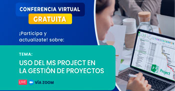 Conferencia online gratis "Uso del ms project en la gestión de proyectos"