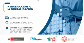 Curso presencial "Introducción a la Digitalización" de PRODUCE