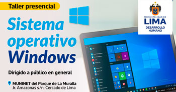 Curso presencial de "Sistema operativo Windows" de la Municipalidad de Lima
