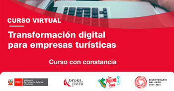 Curso online "Innovación para empresas turísticas" de PromPerú
