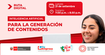 Curso online gratis "Inteligencia artificial para la generación de contenidos"  de PRODUCE