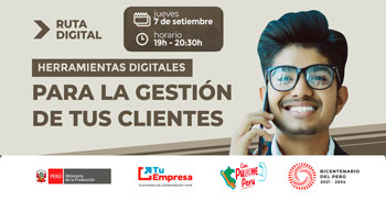 Curso virtual  Ruta Digital: "Herramientas digitales para la gestión de tus cliente"