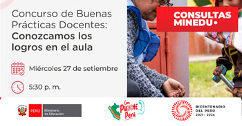 Evento online gratis "Concurso de Buenas Prácticas Docentes: Conozcamos los logros en el aula"