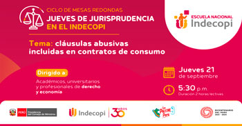 Mesa Redonda Jueves de jurisprudencia en Indecopi