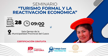 Seminario Presencial "Turismo formal y la reactivación económica" de la GRTPE