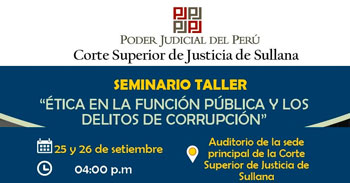 Seminario taller  "Ética de la Función Pública y los Delitos de Funcionarios"