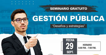 Seminario online gratis "Gestión Pública" de CIETSI PERÚ
