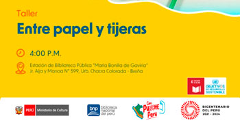 Taller presencial "Entre papel y tijeras" de la BNP
