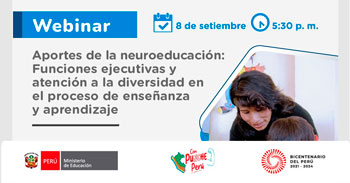 Webinar online gratis "Aportes de la neuroeducación: Funciones ejecutivas y atención a la diversidad"